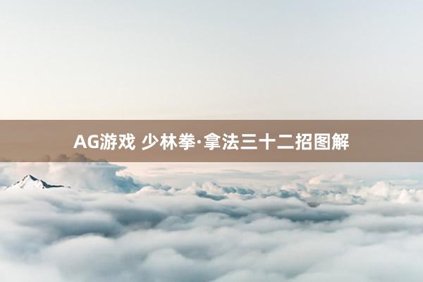 AG游戏 少林拳·拿法三十二招图解