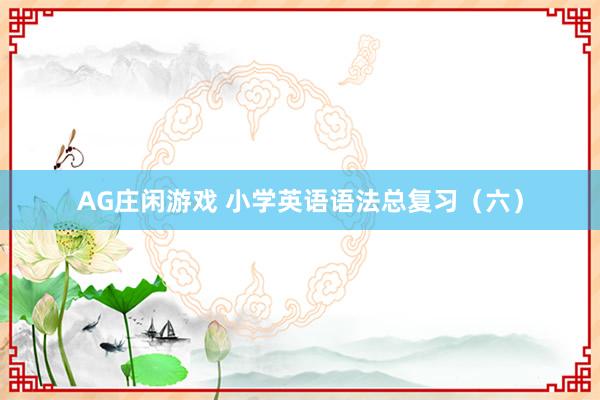 AG庄闲游戏 小学英语语法总复习（六）